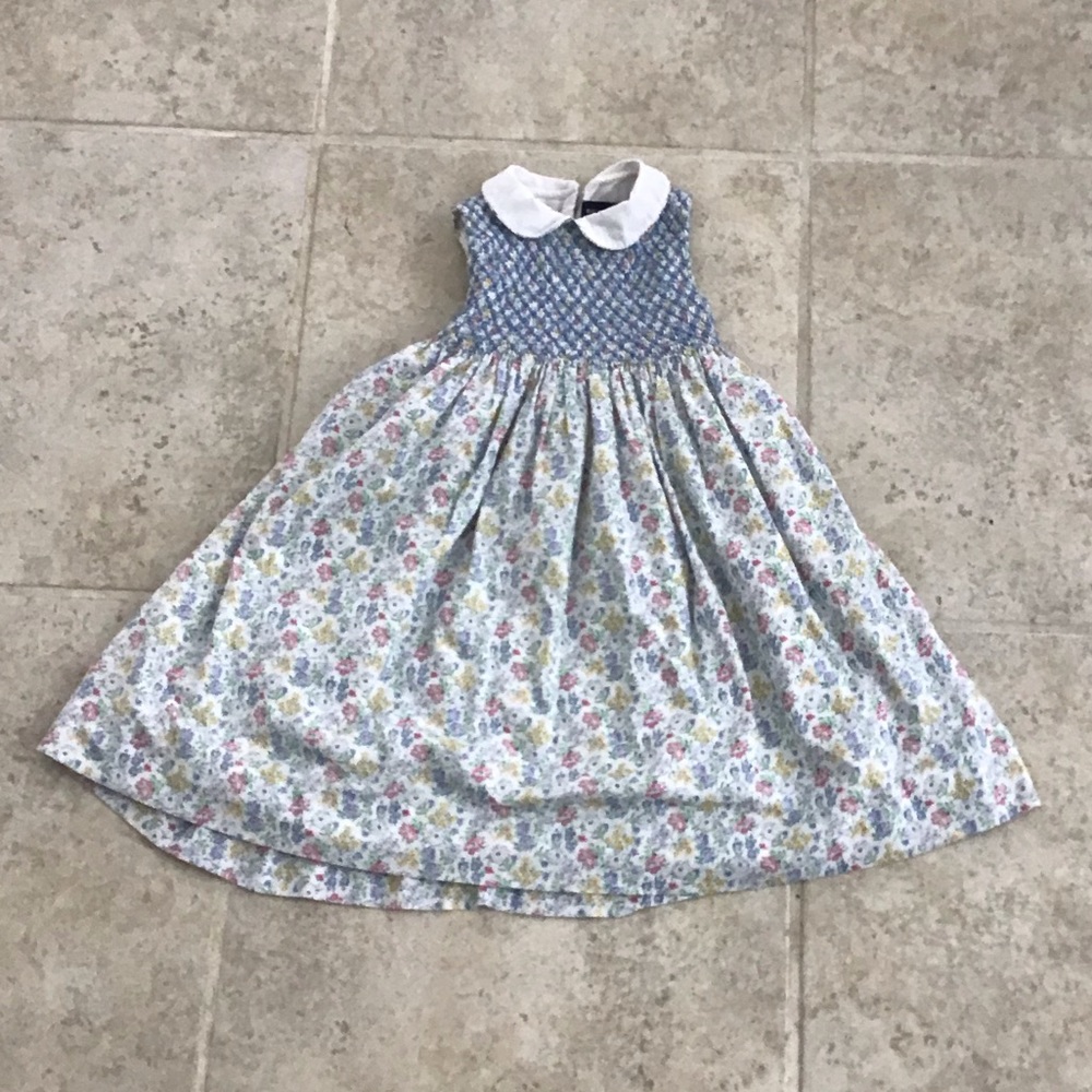 Ralph Lauren 3T cotton smocked dress